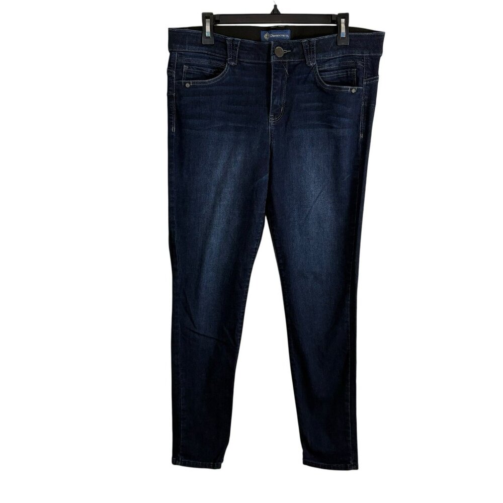 Democracy Womens Jeans Size 14 Ab Solution Dark Wash Stretch Skinny Stretch